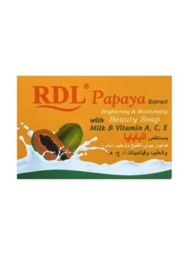 Skin Brightening and Moisturizing Soap with Papaya and Milk Extract